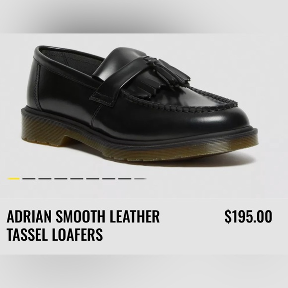 Dr. Marten - ADRIAN SMOOTH LEATHER TASSEL LOAFERS - BRAND NEW - Picture 4 of 5